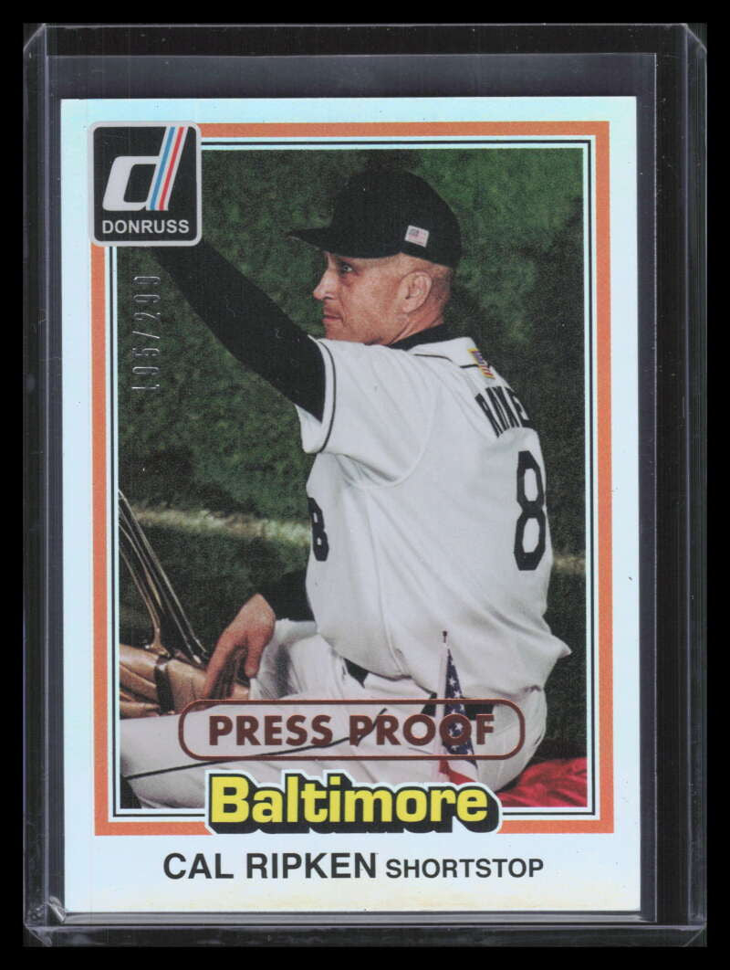 DELETE 162426 2015 Donruss '81 Press Proofs Bronze 238 Cal Ripken Jr. 195/299