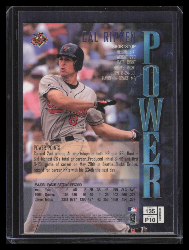 DELETE 162432 1997 Finest Embossed 135 Cal Ripken Jr. Silver Uncommon 148917
