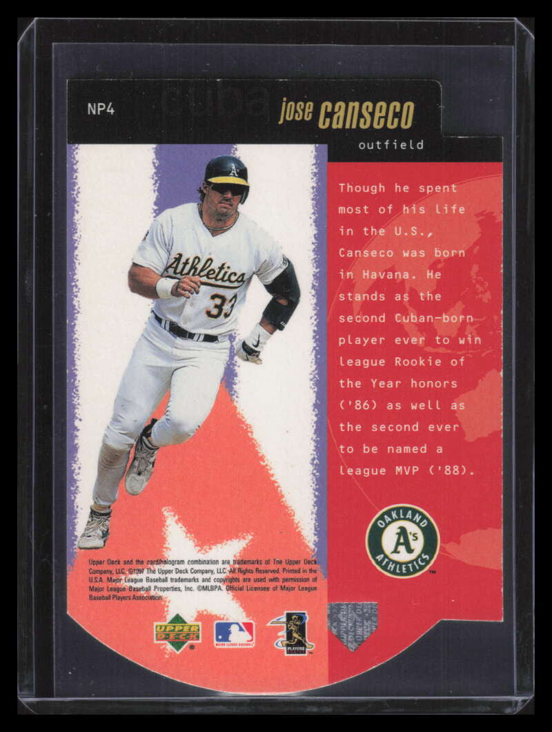 1998 Upper Deck National Pride np4 Jose Canseco