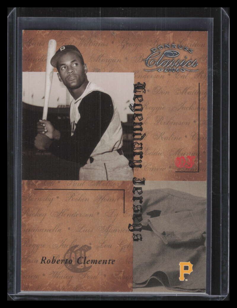 2004 Donruss Classics Legendary Jerseys 21 Roberto Clemente 472/500