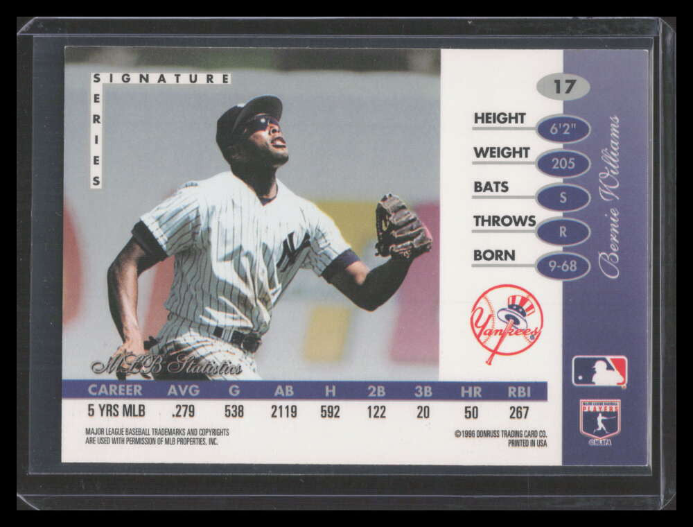 DELETE 162475 1996 Leaf Signature Gold Press Proofs 17 Bernie Williams