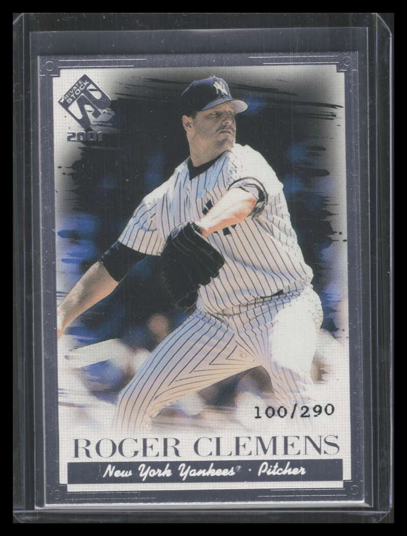 2001 Private Stock Silver Portraits 78 Roger Clemens 100/290
