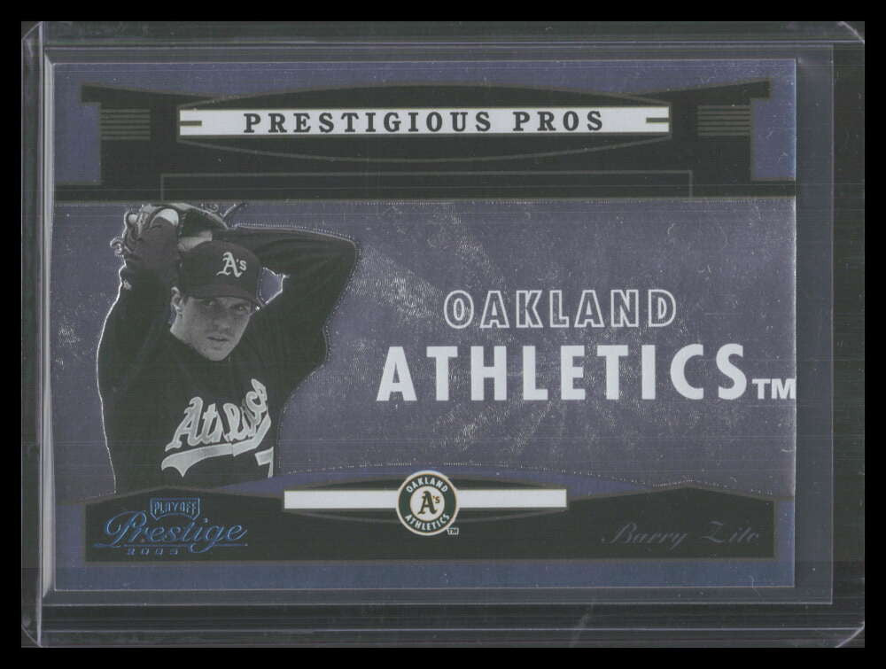2005 Playoff Prestige Prestigious Pros Platinum pp75 Barry Zito 12/25