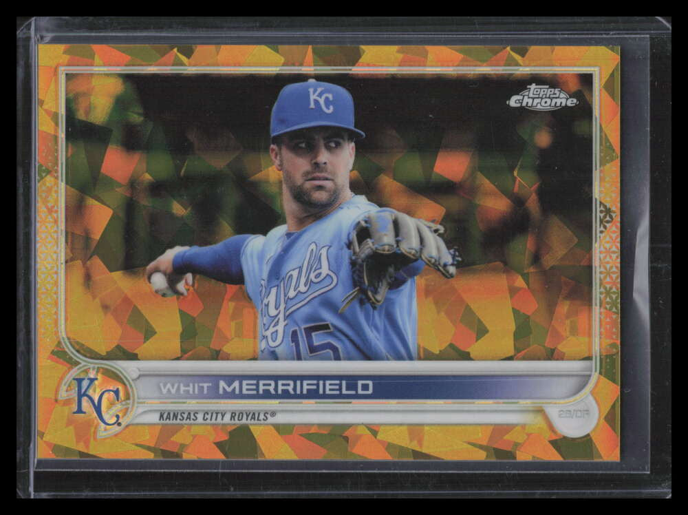 2022 Topps Chrome Sapphire Gold Refractor 245 Whit Merrifield 24/50