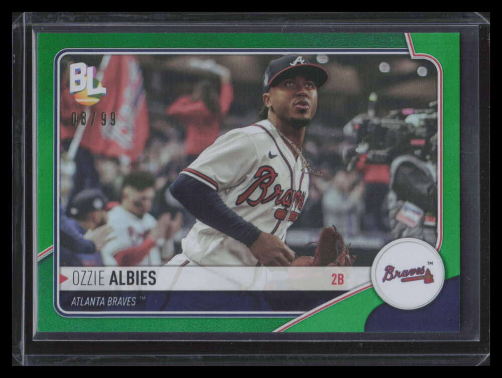 2023 Topps Big League Wrapper Redemption Green Foil wr82 Ozzie Albies 8/99