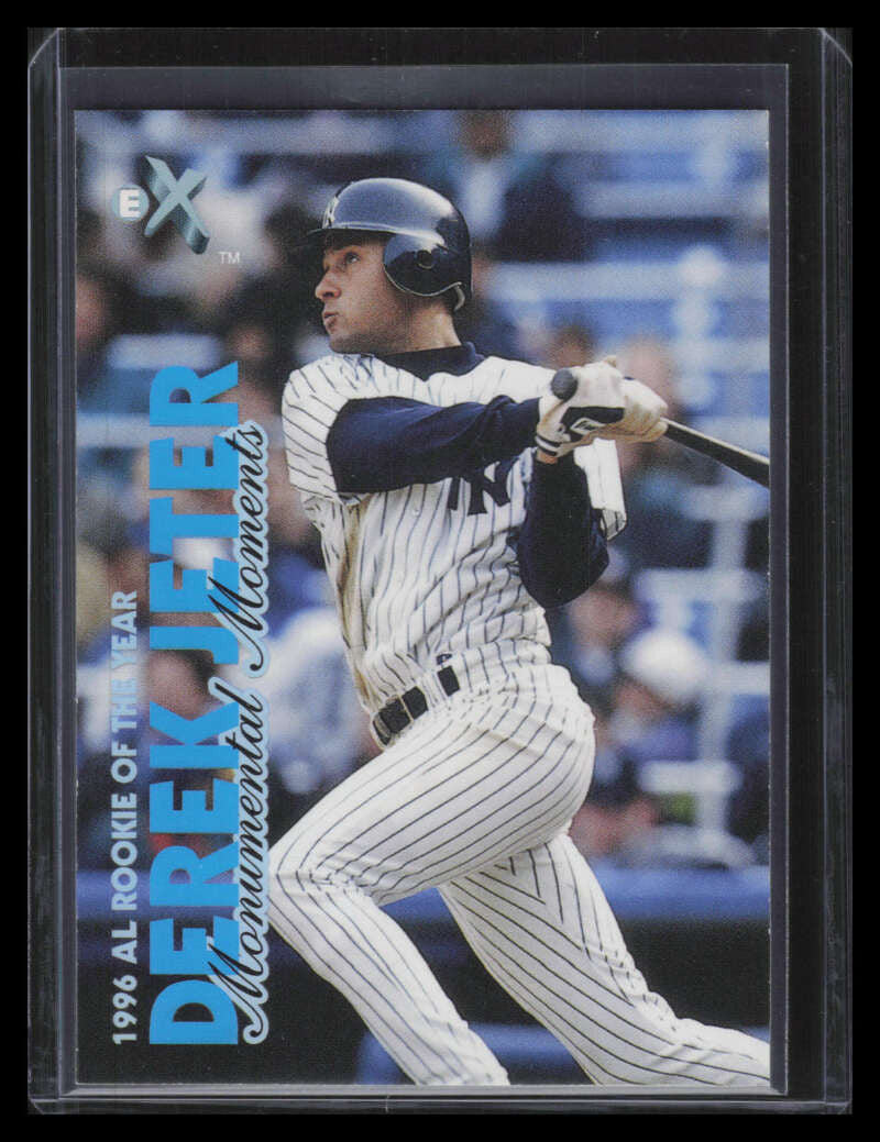 2001 E-X mm2 Derek Jeter MM 855/1996 Monumental Moments