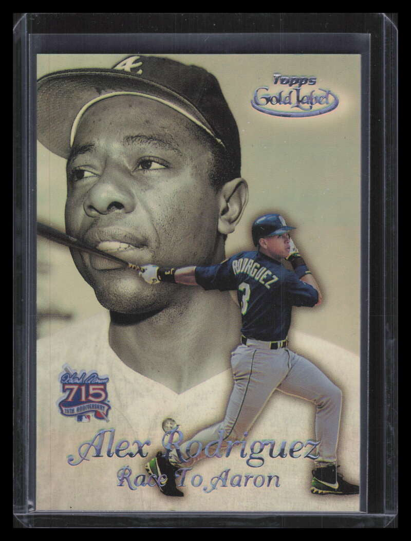 1999 Topps Gold Label Race to Aaron Black ra8 Alex Rodriguez 149001