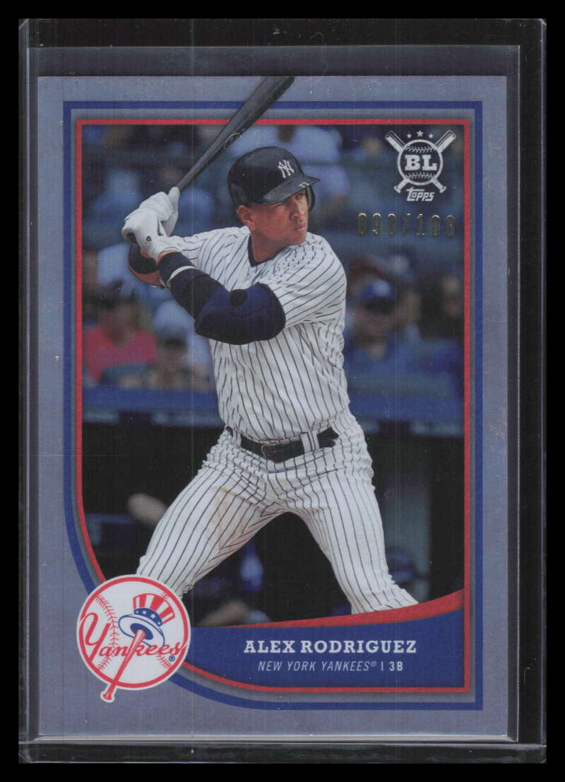 2018 Topps Big League Rainbow Foil 343 Alex Rodriguez 90/100