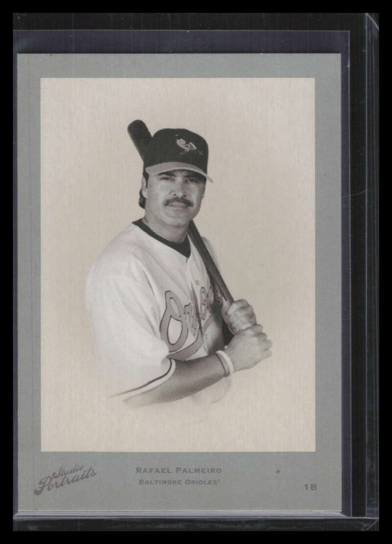 2005 Studio Portraits Throwback White B/W 95 Rafael Palmeiro 12/15