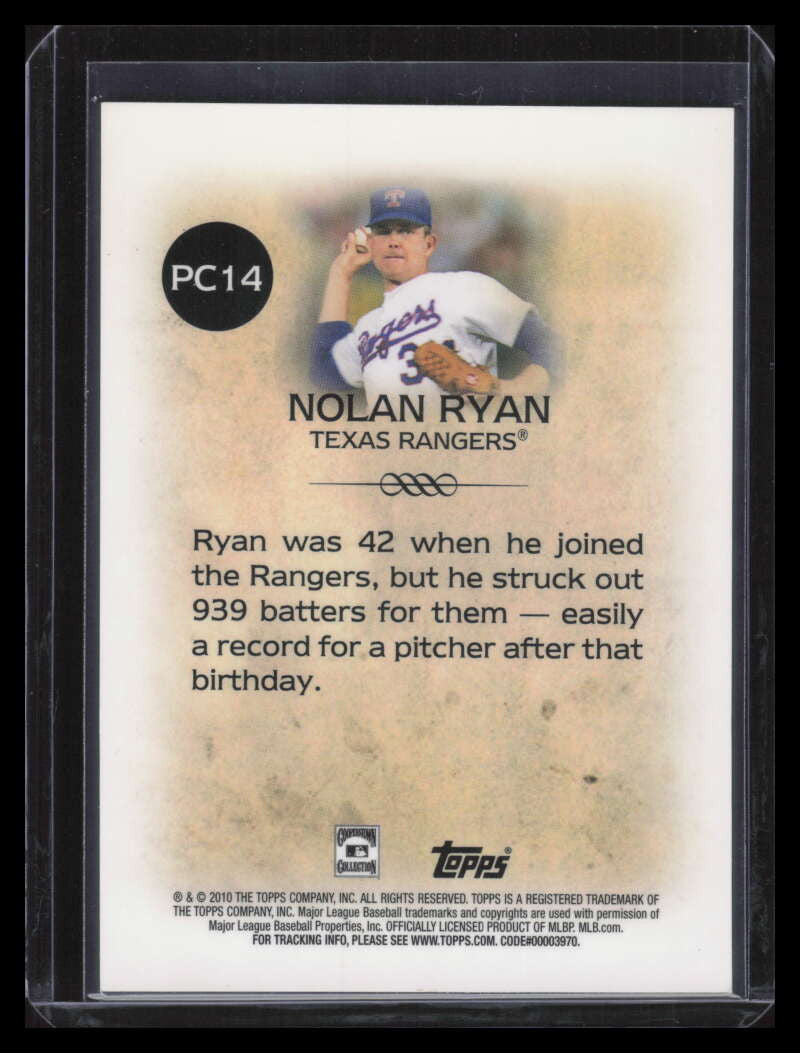 2010 Topps Legends Platinum Chrome Wal-Mart Cereal pc14 Nolan Ryan