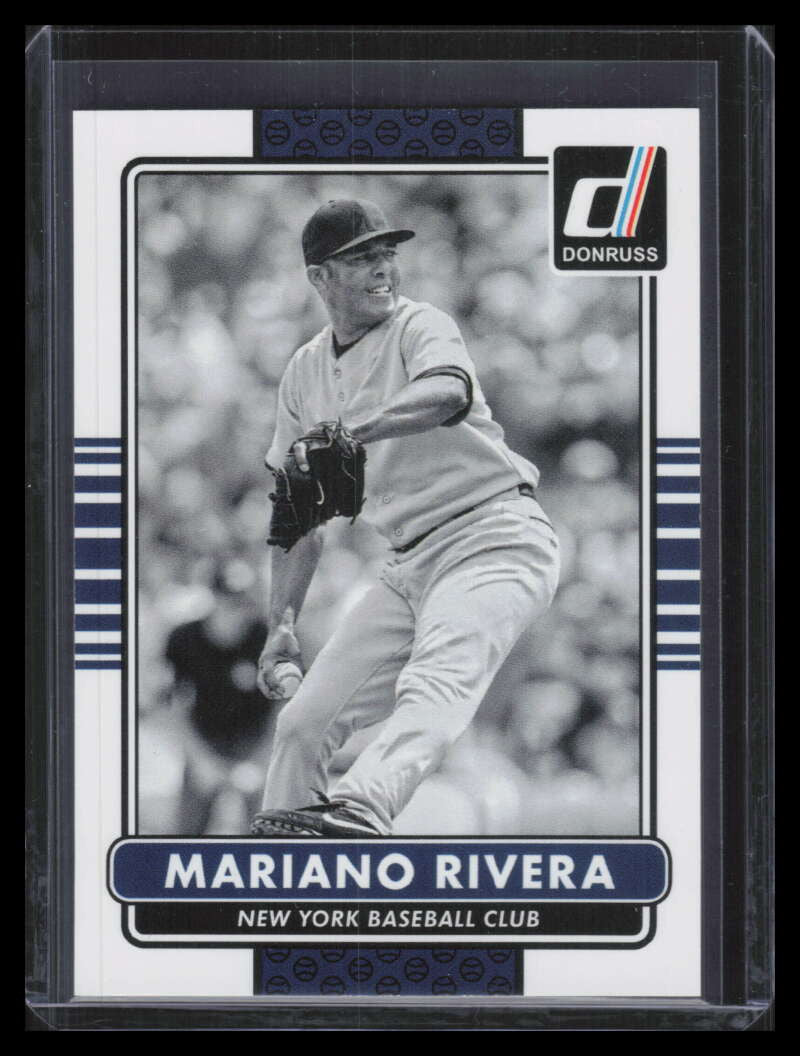 2015 Donruss 188b Mariano Rivera Black and White SP Photo Variation