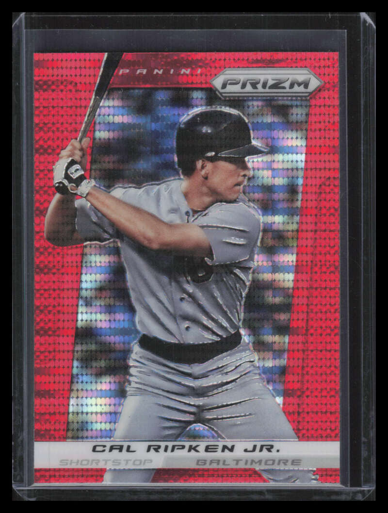 DELETE 162563 2013 Panini Prizm Prizms Red Pulsar Refractor 199 Cal Ripken Jr.