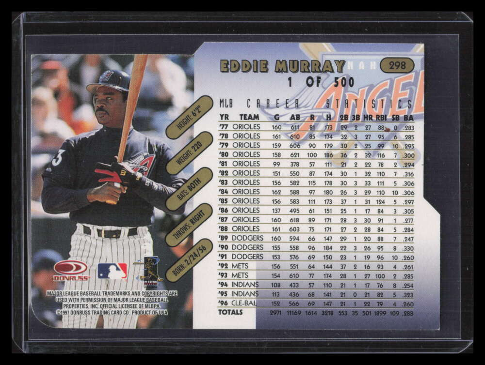 1997 Donruss Gold Press Proofs 298 Eddie Murray /500