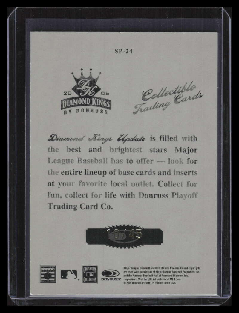 2005 Studio Portraits DK Blue B/W 24 Willie Mays 10/45