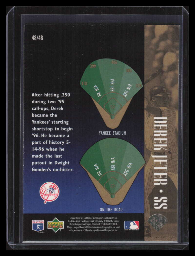 SOLD 162585 1996 SP Special FX 48 Derek Jeter