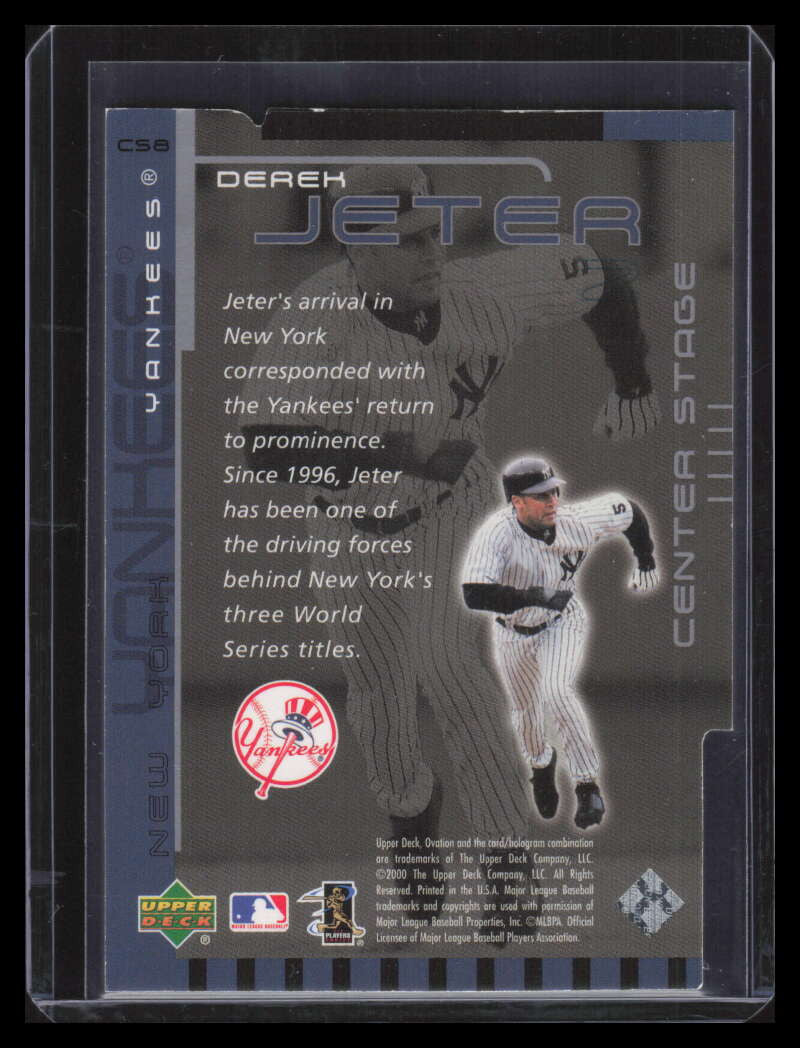 2000 Upper Deck Ovation Center Stage Silver cs8 Derek Jeter