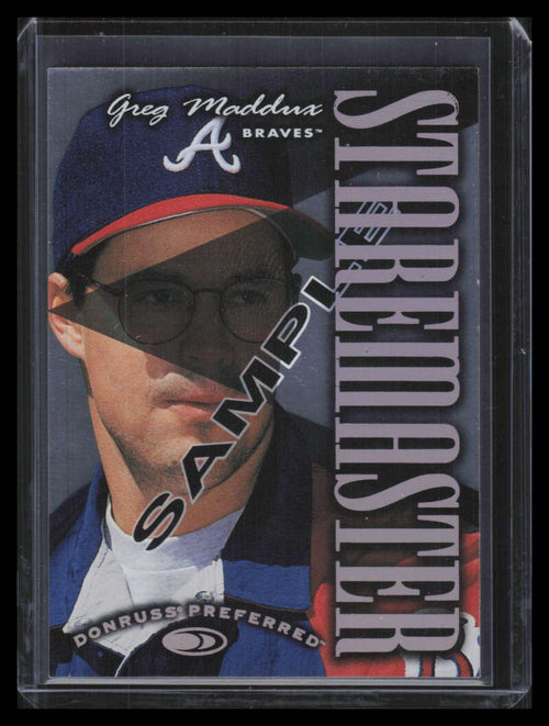 1997 Donruss Preferred Staremasters Samples 13 Greg Maddux Sample Promo