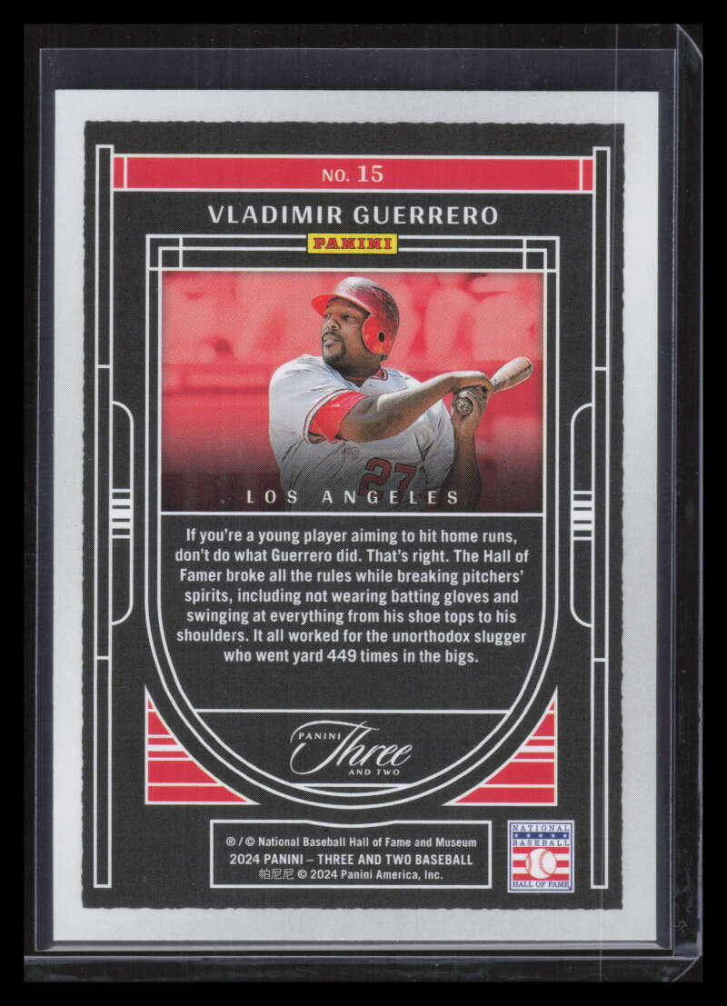 2024 Panini Three and Two Going Yard Three and Two 15 Vladimir Guerrero 1/32