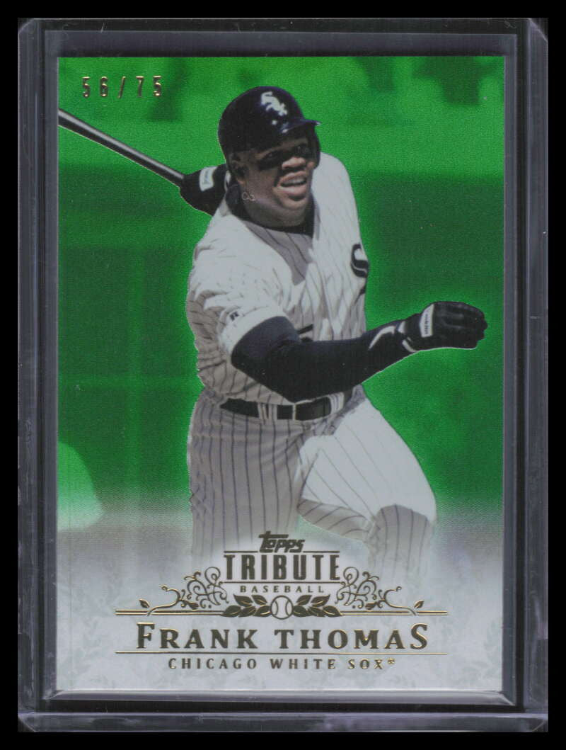 2013 Topps Tribute Green 16 Frank Thomas 56/75