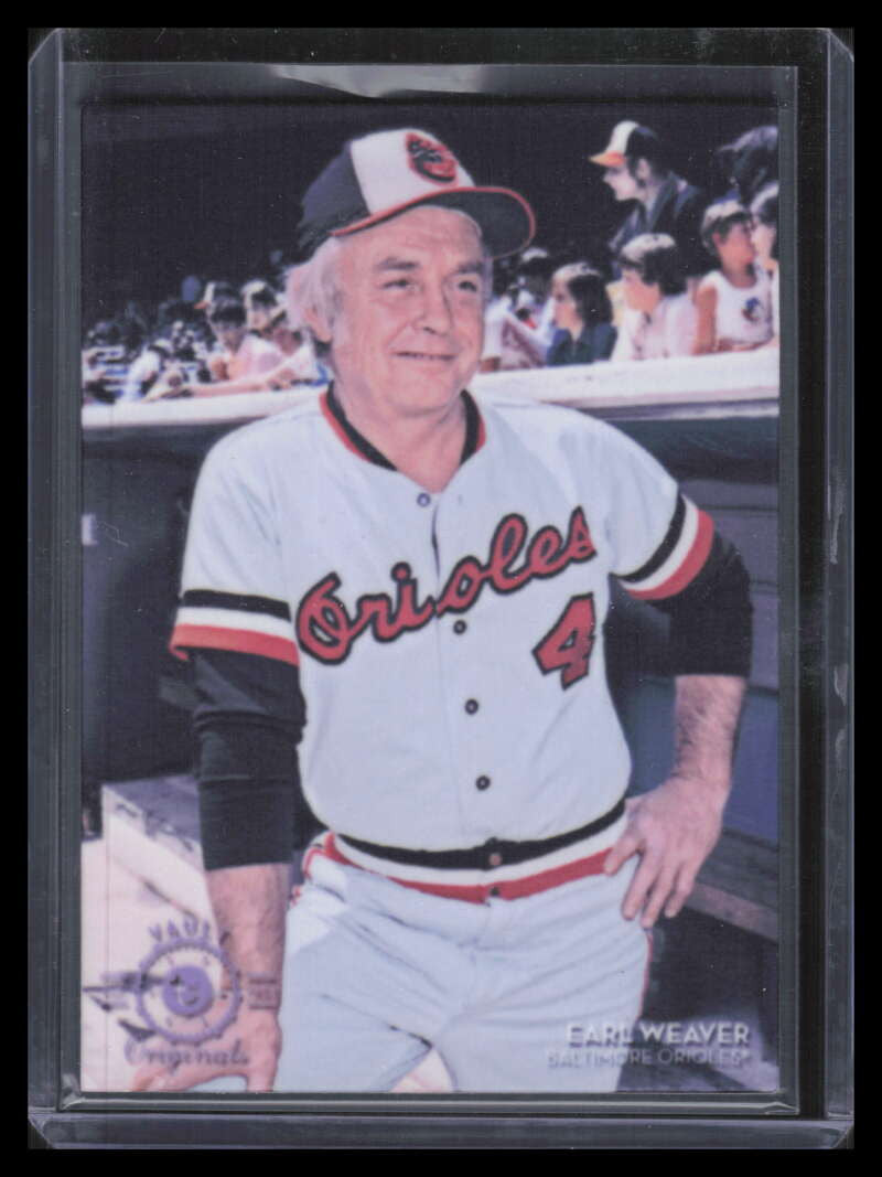2016 Topps Legacies of Baseball Vault Metals Purple Logo vm43 Earl Weaver 48/50