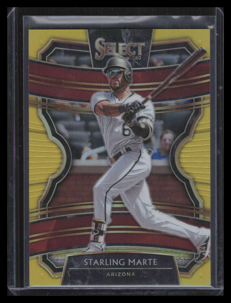 2020 Select Prizms Gold Refractor 4 Starling Marte 3/10