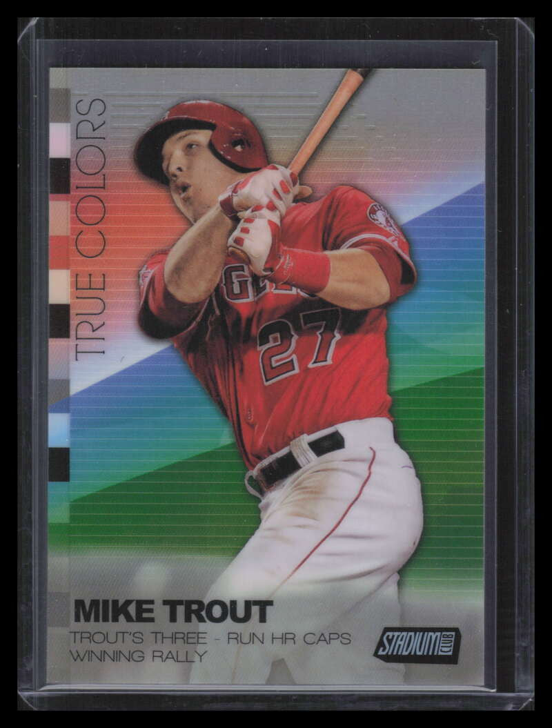 2015 Stadium Club True Colors Refractor TCAMT Mike Trout
