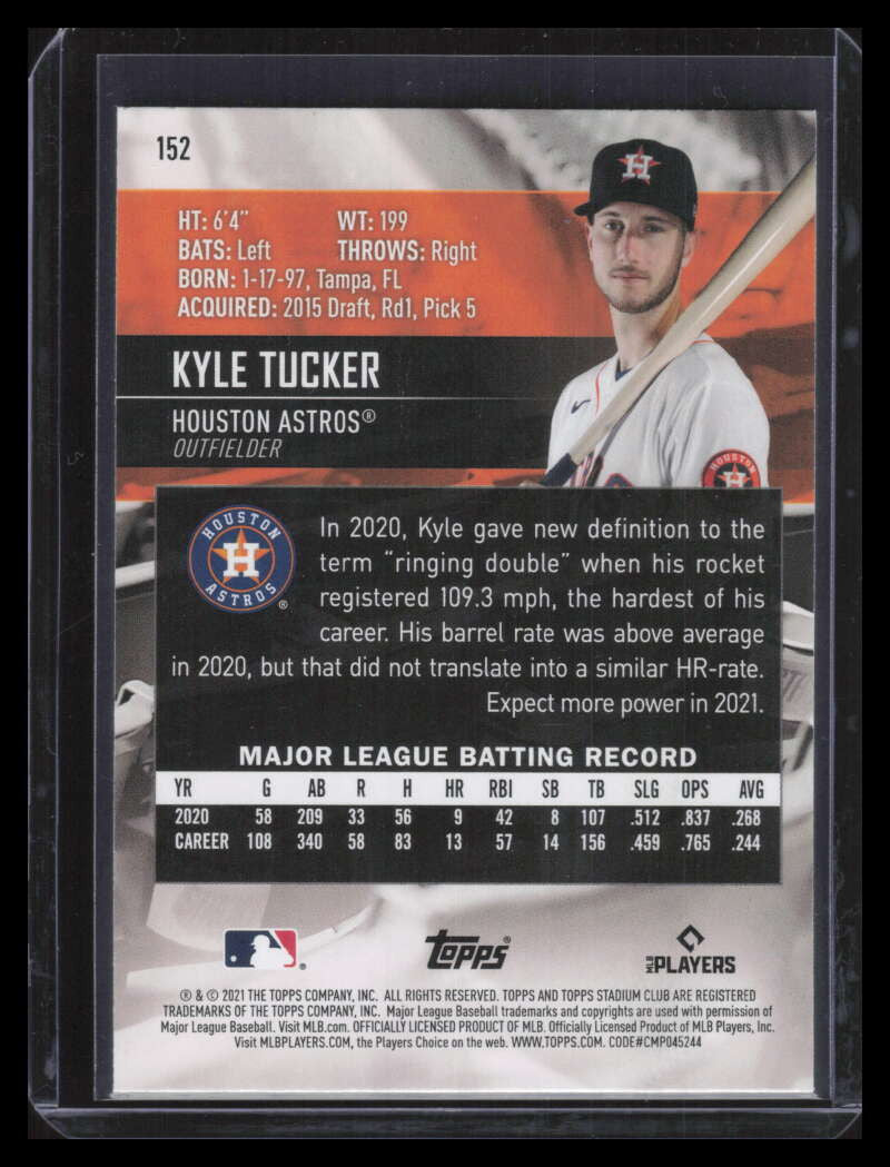 2021 Stadium Club 30 Years 152 Kyle Tucker /30