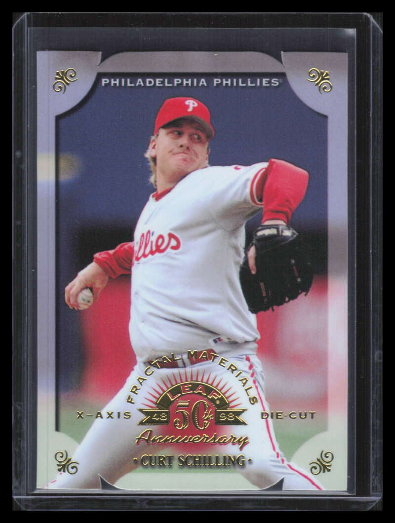 1998 Leaf Fractal Materials Die Cuts 85 Curt Schilling PX 181/200