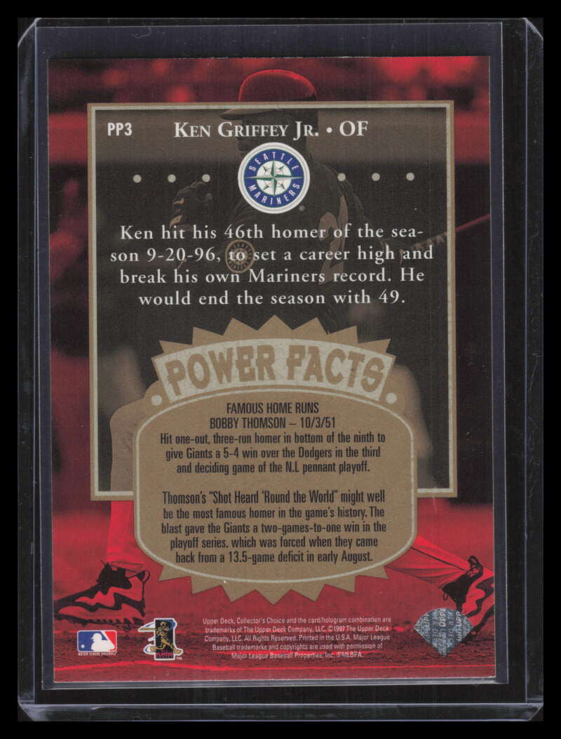 1997 Collector's Choice Premier Power Gold pp3 Ken Griffey Jr.