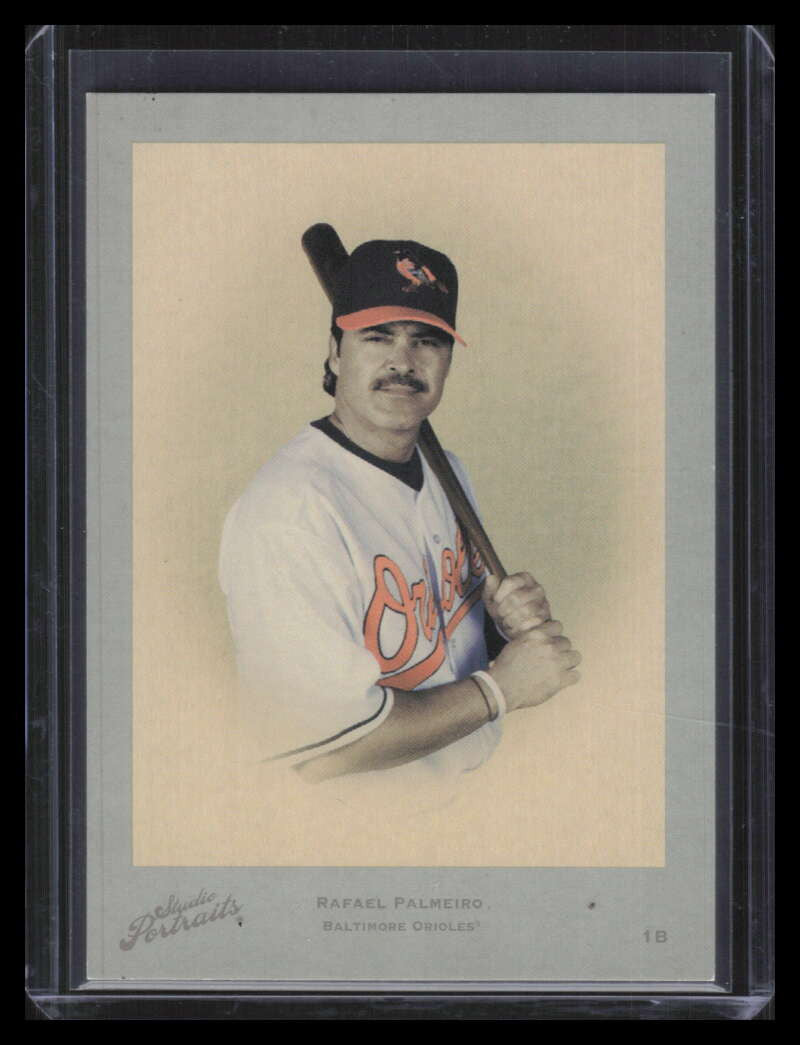 2005 Studio Portraits Estrellas White 95 Rafael Palmeiro 10/10
