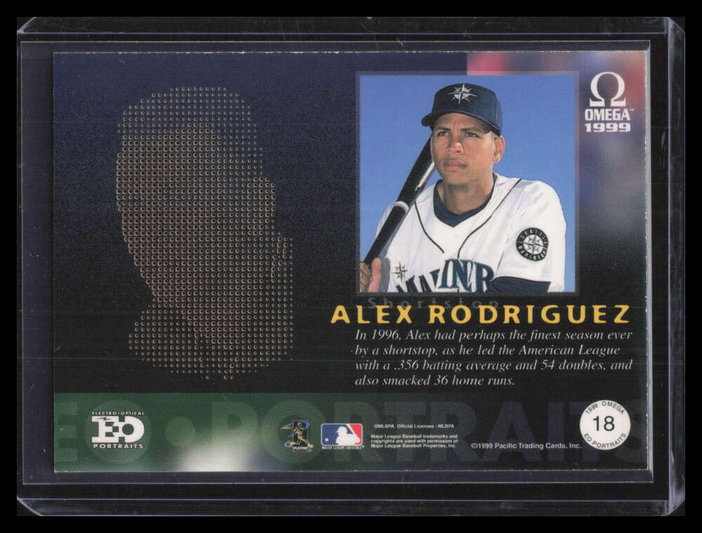 1999 Pacific Omega EO Portraits 18 Alex Rodriguez