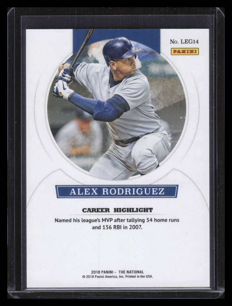 2018 Panini National Convention Legends Escher Squares l14 Alex Rodriguez 14/25
