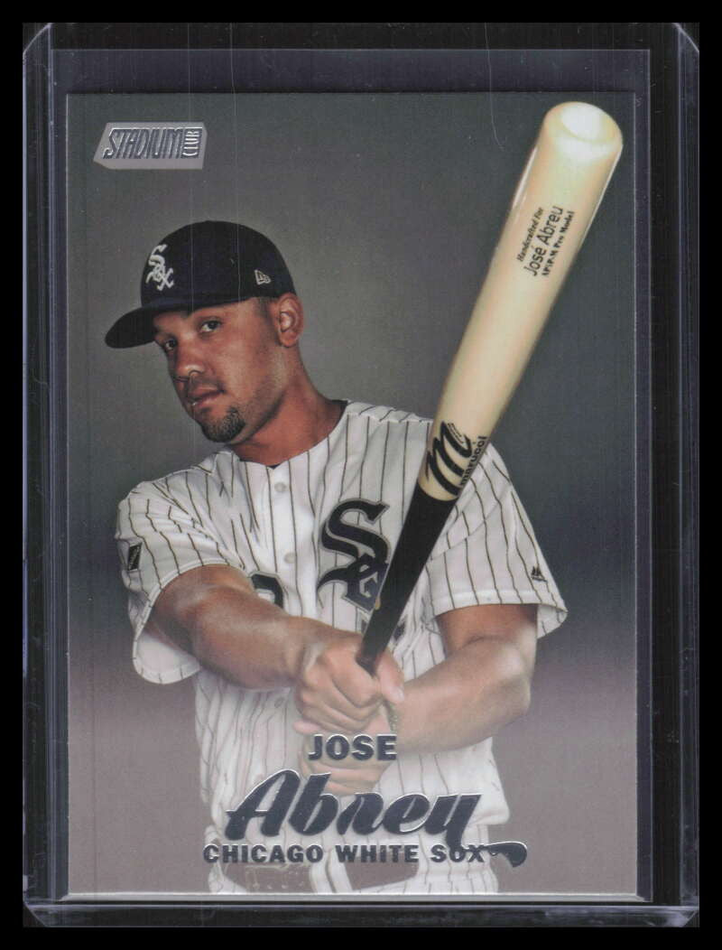 2017 Stadium Club 183b Jose Abreu Portrait w/ Bat Photo Variation SP