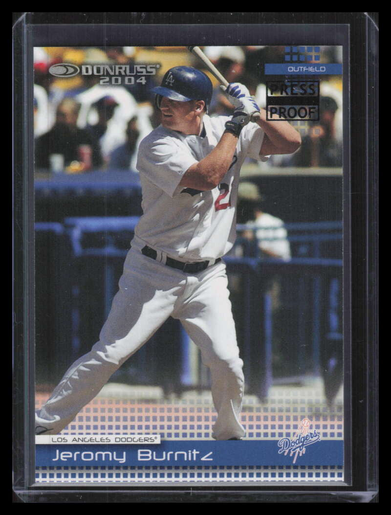 2004 Donruss Press Proofs Black 314 Jeromy Burnitz 2/10
