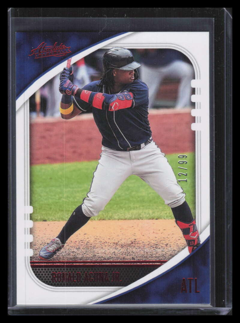 2021 Absolute Retail Red 96 Ronald Acuna Jr. 12/99