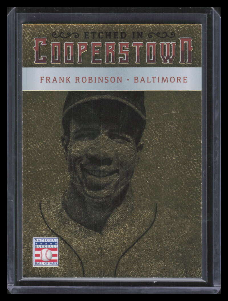 2015 Panini Cooperstown Etched in Cooperstown Gold 22 Frank Robinson 6/10