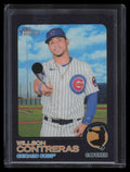 2022 Topps Heritage Chrome Black Refractor 46 Willson Contreras 18/73
