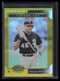 2001 Leaf Certified Materials Mirror Gold 93 Carlos Lee 20/25