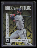 2016 Donruss Optic Back to the Future Gold Refractor bf3 Jason Heyward 10/10