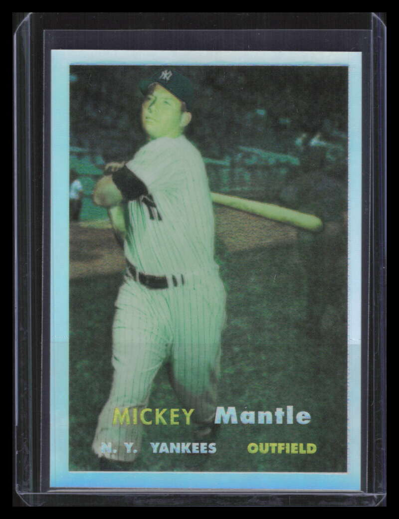 1996 Topps Mantle Finest Refractor 7 Mickey Mantle 1957 Topps 150009
