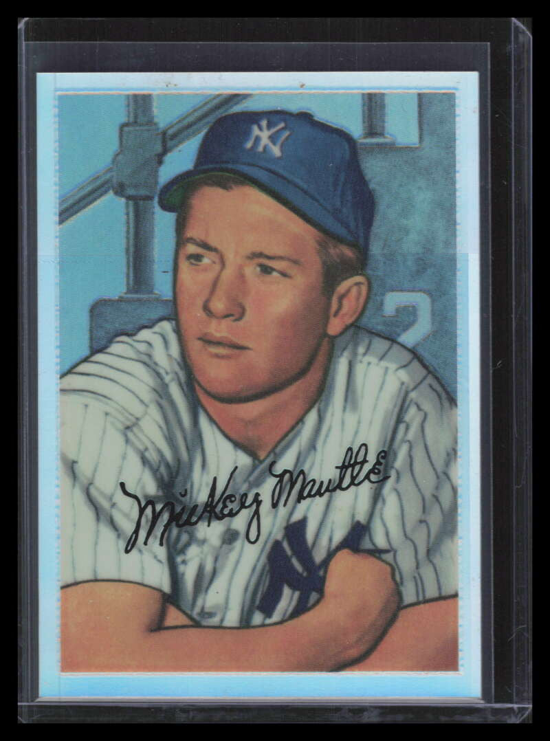 SOLD 162821 1996 Bowman's Best NNO 1952 Mickey Mantle 1952 Bowman Refractor