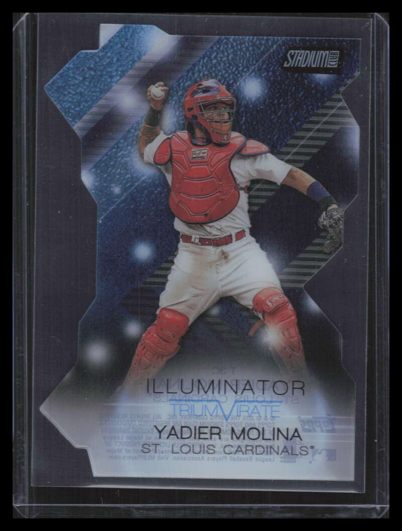 2015 Stadium Club Triumvirates Illuminator t3c Yadier Molina