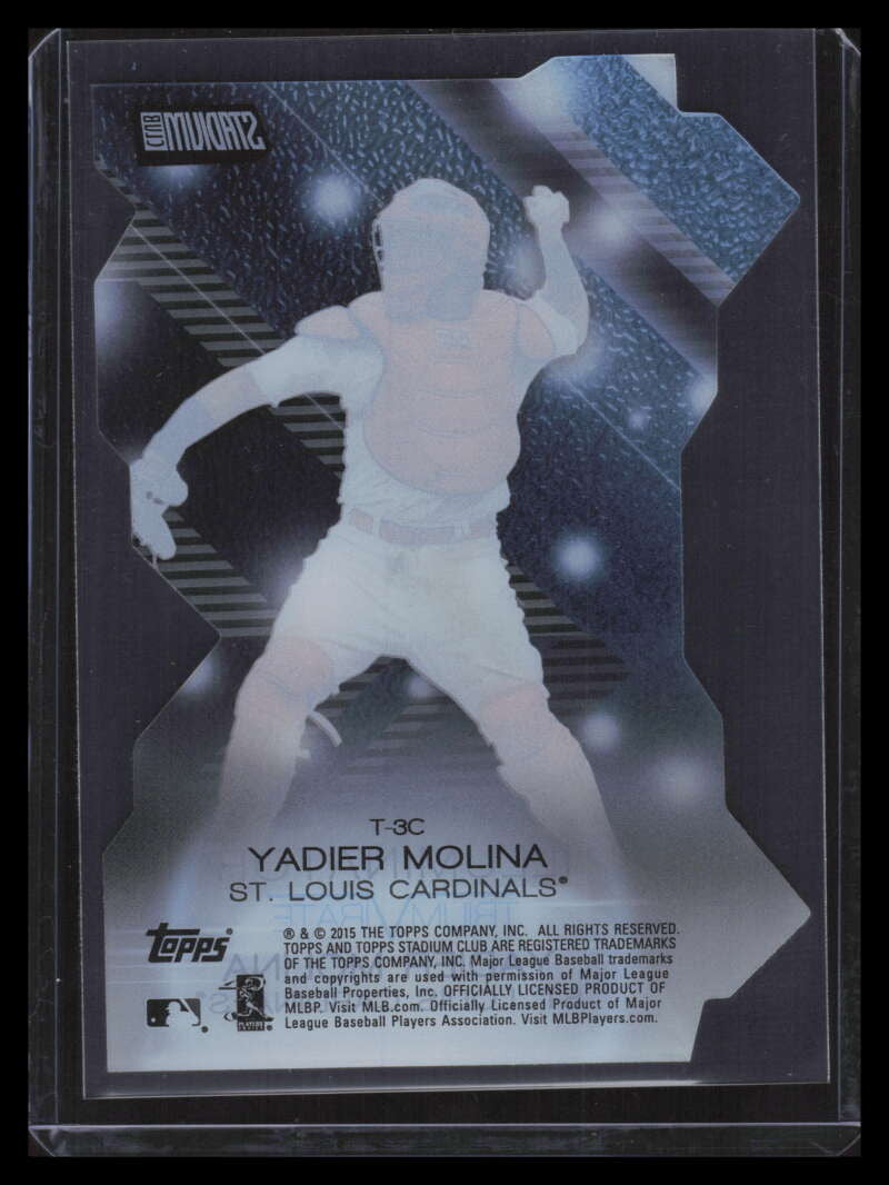 2015 Stadium Club Triumvirates Illuminator t3c Yadier Molina