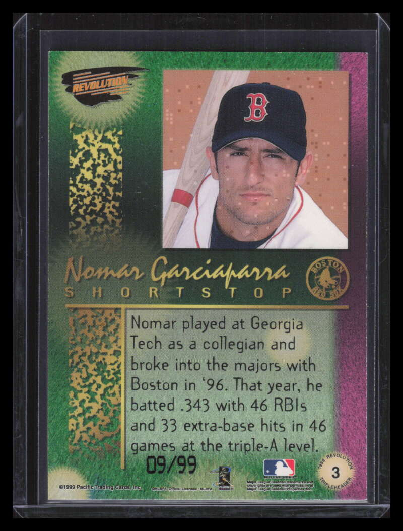1999 Revolution Tripleheader Tiers 3 Nomar Garciaparra 9/99