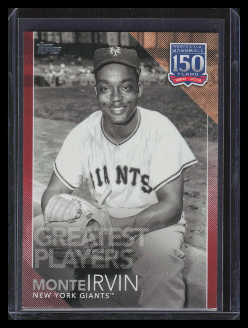 2019 Topps 150 Years of Professional Greatest Players Red gp47 Monte Irvin 7/10