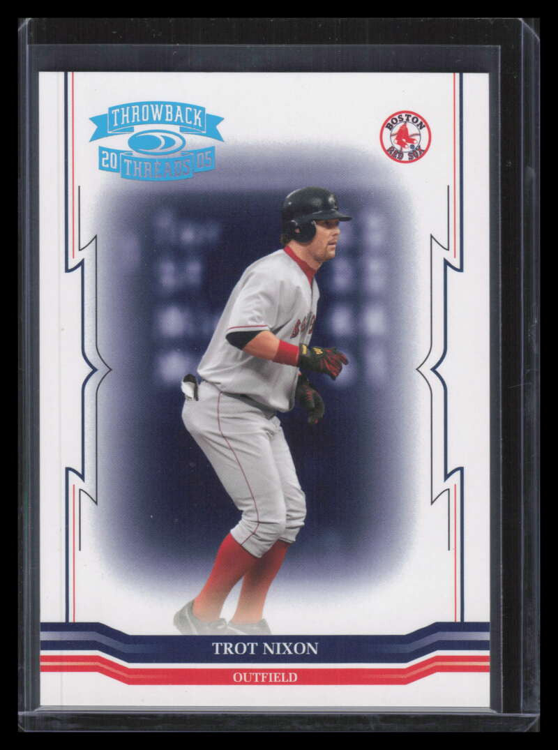 2005 Throwback Threads Platinum Blue 157 Trot Nixon 2/10