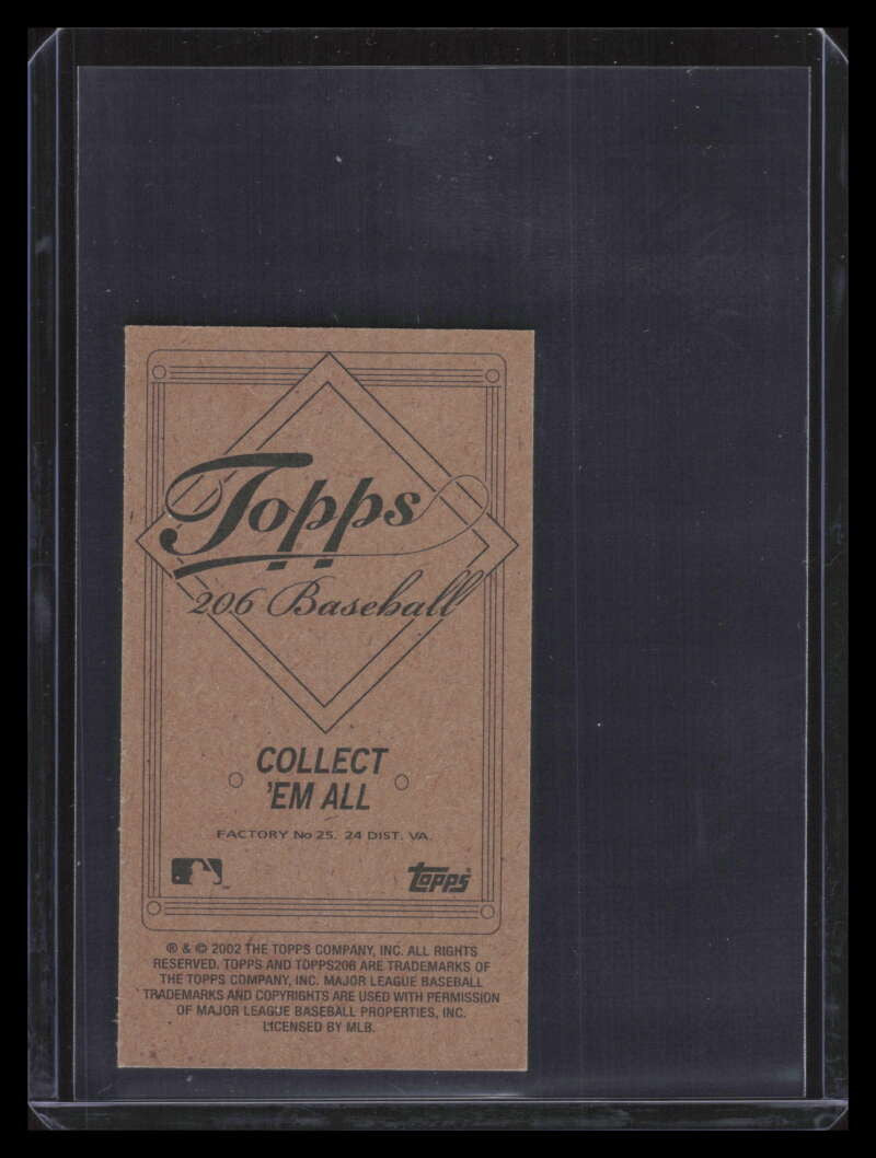 2002 Topps 206 Olbermann Promos 3 Keith Olbermann Holding Bat Blue Background