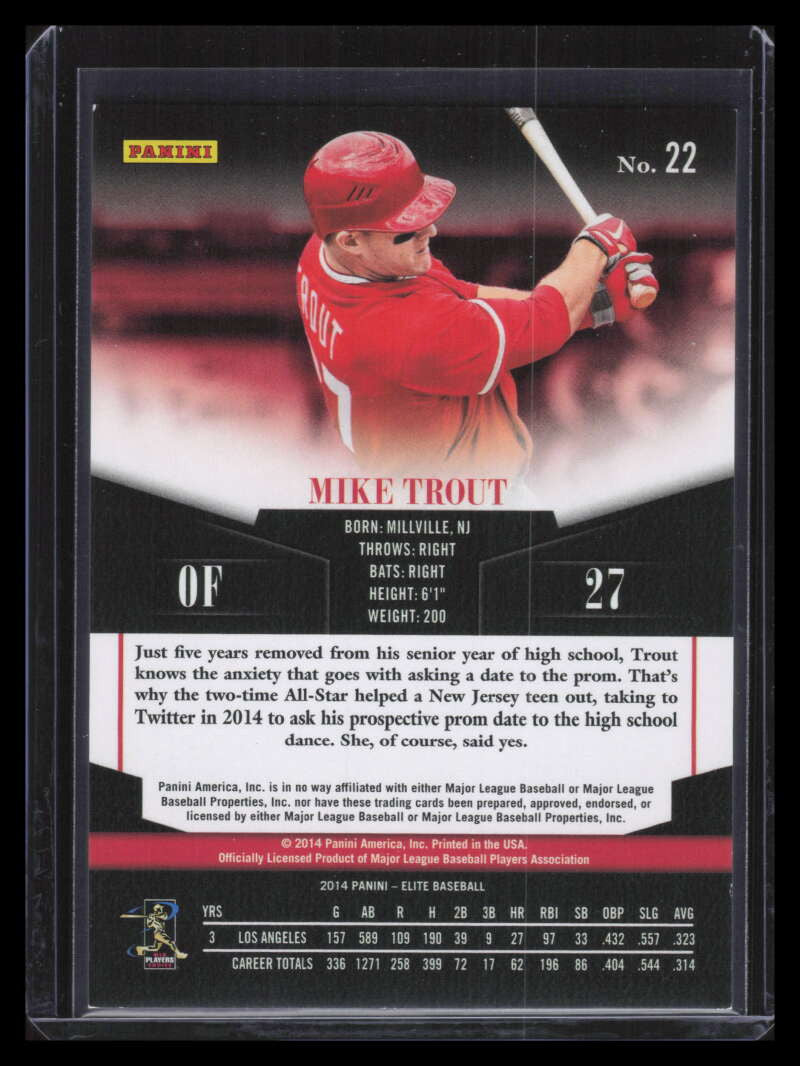 2014 Elite Turn of the Century 22 Mike Trout 147/199
