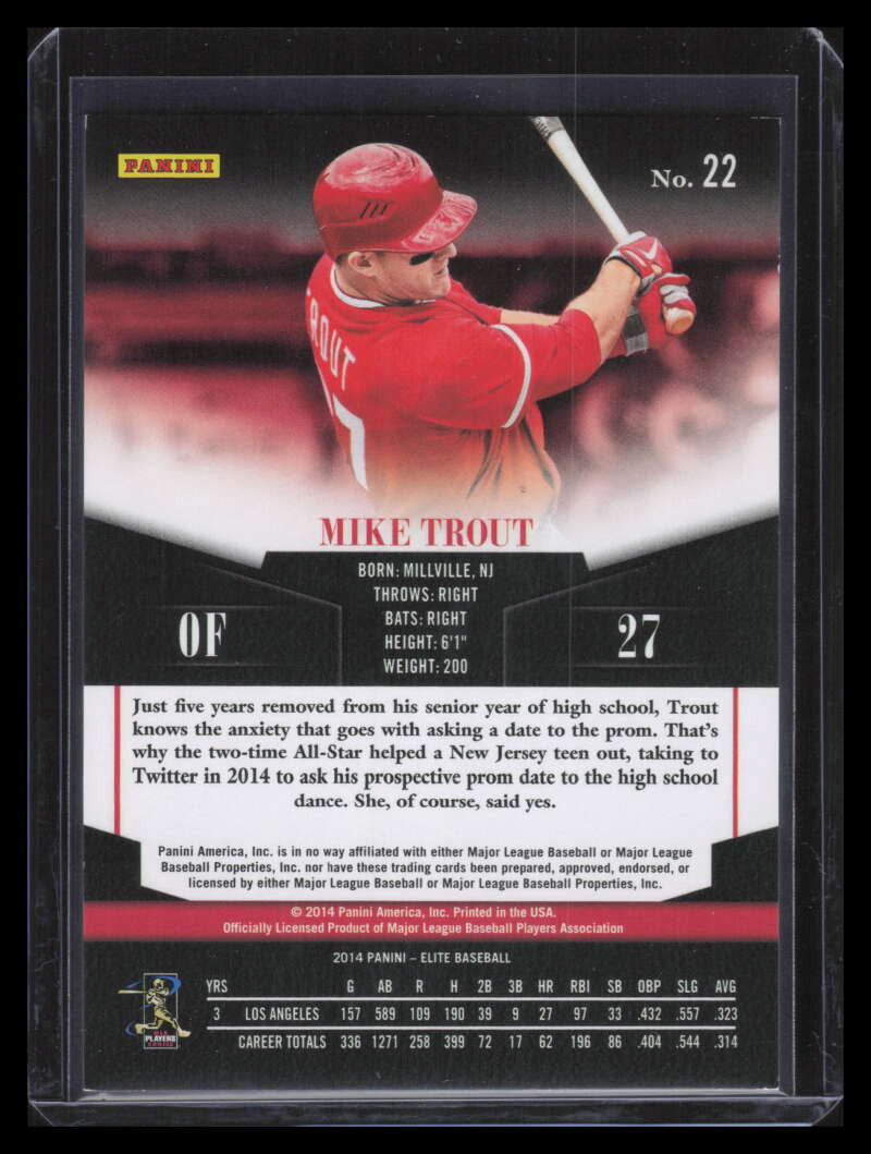 2014 Elite Turn of the Century 22 Mike Trout 165/199