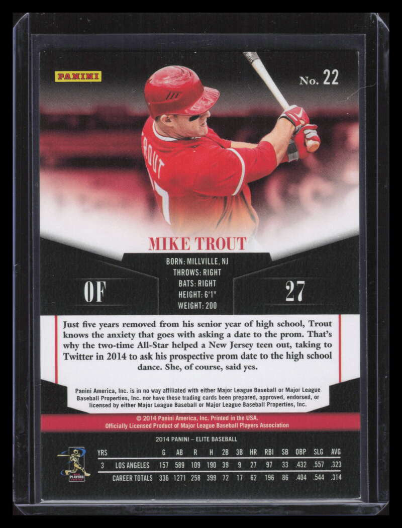 2014 Elite Turn of the Century 22 Mike Trout 187/199